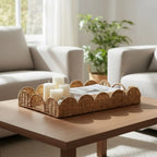 Plateau Eleta Marron clair Mica Decorations