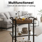 Plateau Eleta Marron clair Mica Decorations