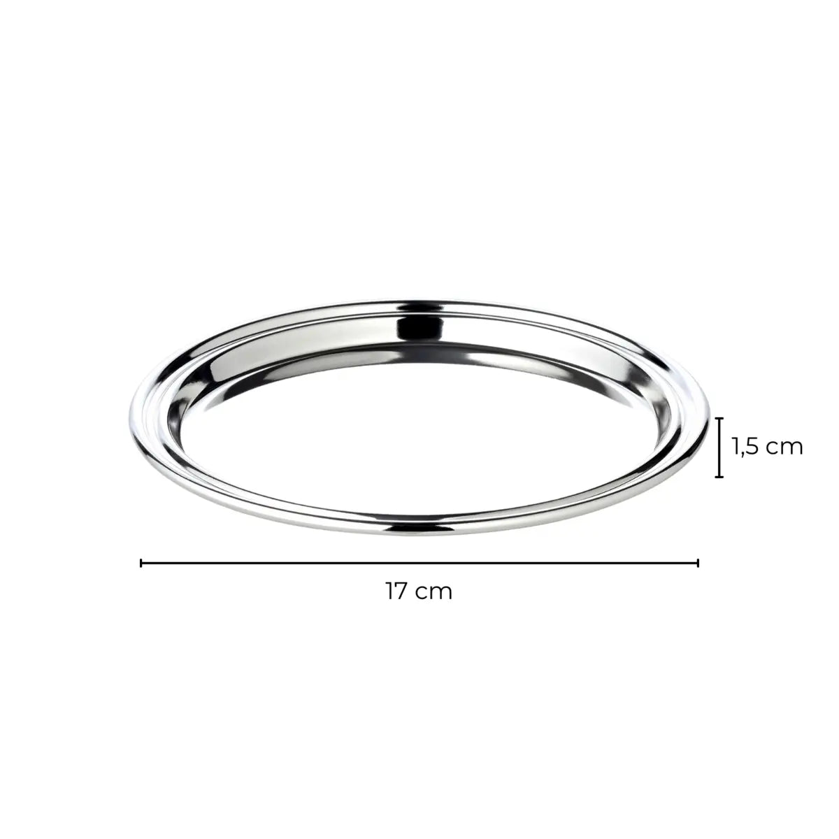 Plateau à pipe (Ø 17 cm), rond, élégamment argenté EDZARD-SHOP.com
