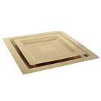 Plateau carré doré 28cm AULICA