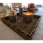 Plateau carré léopard 30x30x4.5cm AULICA