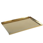 Plateau rectangulaire martelé doré 30.5x21x1.25cm AULICA