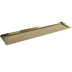 Plateau rectangulaire martelé dore 50x11.5x1.25cm AULICA