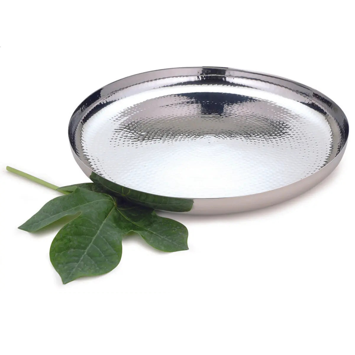 Plateau rond 40 cm martelé AULICA