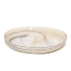Plateau rond en verre Sahara 33x33x3.5cm AULICA