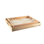 Plateaux abstraits rectangulaires - lot de 2 AULICA