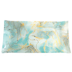 Plateaux rectangulaires océan doré 29.5x15cm - lot de 2 AULICA