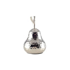 Poire décorative en argent 8.5x8.5x15.5cm AULICA
