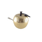 Pot a sucre forme pomme doré AULICA
