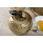 Pot a sucre forme pomme doré AULICA