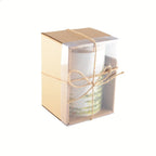 Pot avec couvercle en bois 10x10x10.8 AULICA