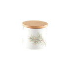 Pot avec couvercle en bois 10x10x9.4 AULICA