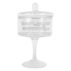 Pot de conservation Ø 13x24 cm Verre Transparent Clayre & Eef.