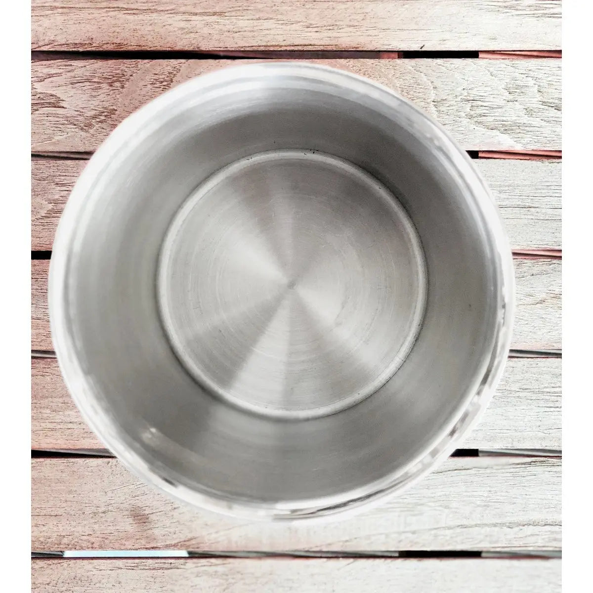 Refroidisseur de bouteilles EDZARD Nebraska, acier inoxydable martelé, poli, double paroi, hauteur 20 cm, ø 12 cm EDZARD-SHOP.com