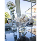 Saladier avec pied en diamant 22.5x22.5x16.5cm AULICA