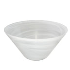 Saladier conique blanc 33x33x6.5cm AULICA
