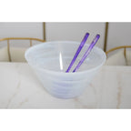 Saladier conique blanc 33x33x6.5cm AULICA