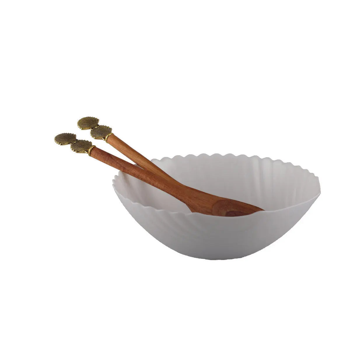 Saladier coquillage blanc 24.3cm AULICA