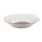 Saladier ovale bord sable transparent 30cm AULICA