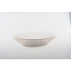 Saladier ovale bord sable transparent 30cm AULICA