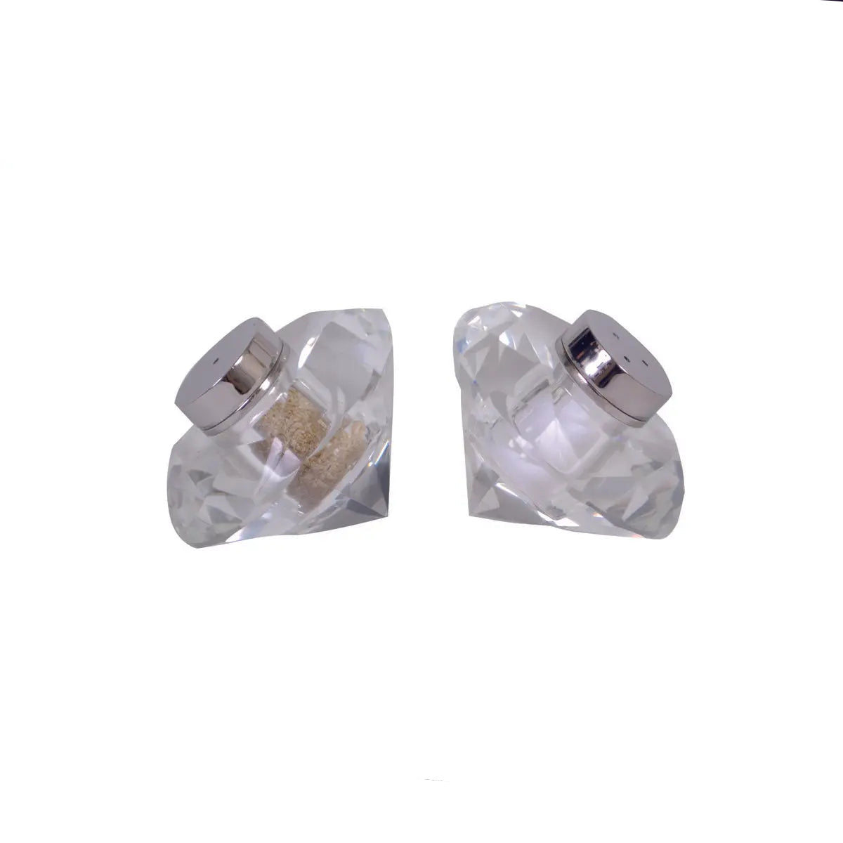 Salière et poivrière cristal 7 cm AULICA