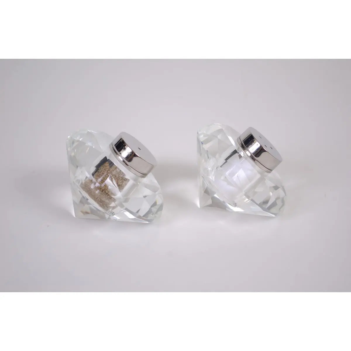 Salière et poivrière cristal 7 cm AULICA