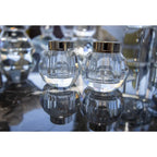 Salière et poivrière rondes façon cristal AULICA