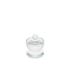 Salière transparente façon cristal avec couvercle AULICA