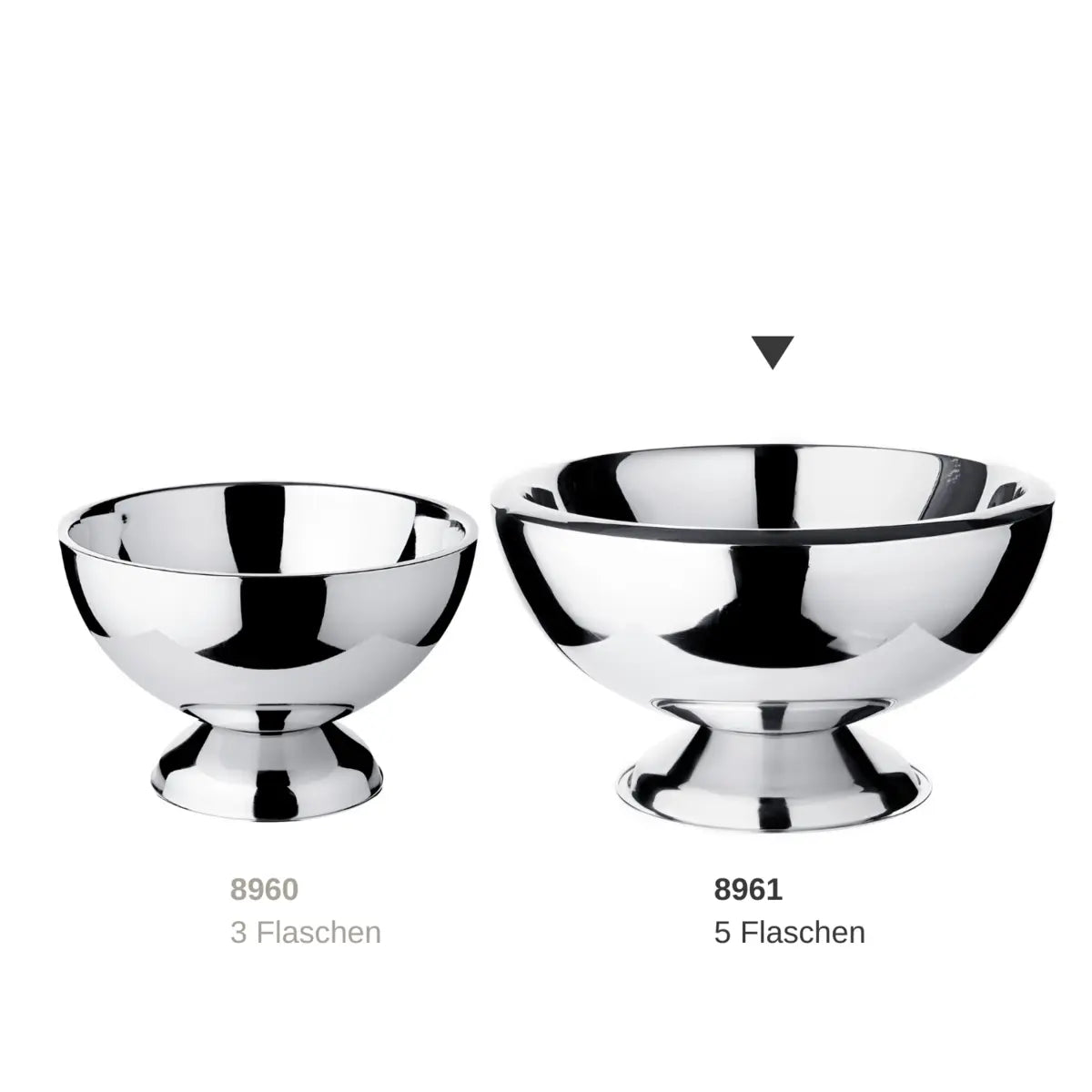 Seau à champagne EDZARD Seau à champagne Cadiz, acier inoxydable poli brillant, double paroi, diamètre 43 cm EDZARD-SHOP.com