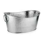 Seau à champagne argent martelé 49x35x23.5cm AULICA