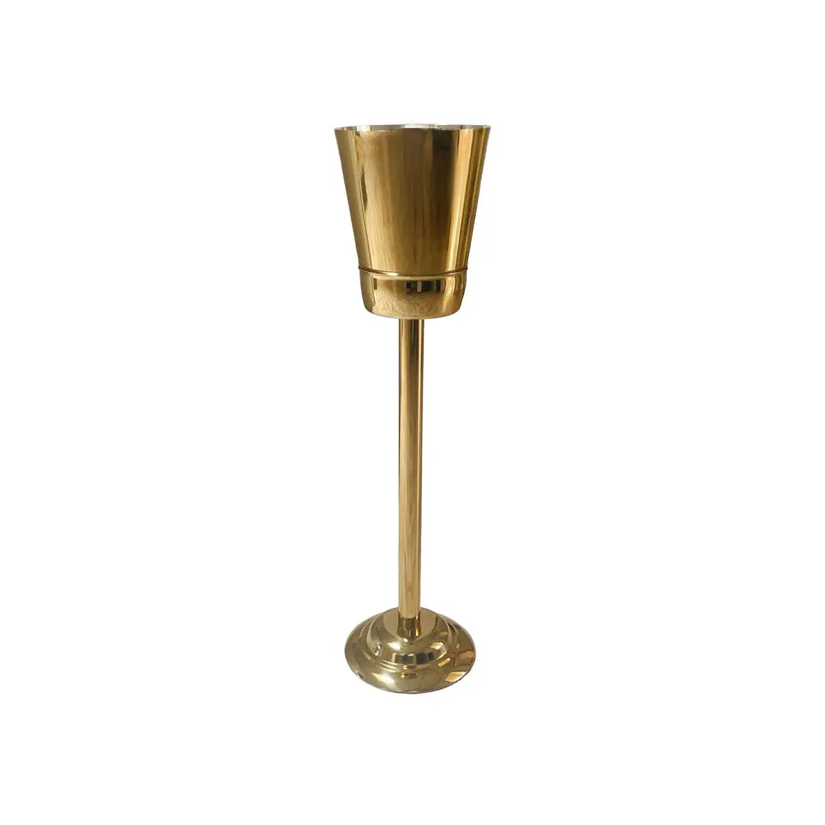 Seau à champagne doré sur pied 21x21x84.5cm AULICA