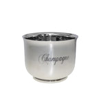 Seau à champagne magnum argent en inox 18.5x18.5x23.5cm AULICA