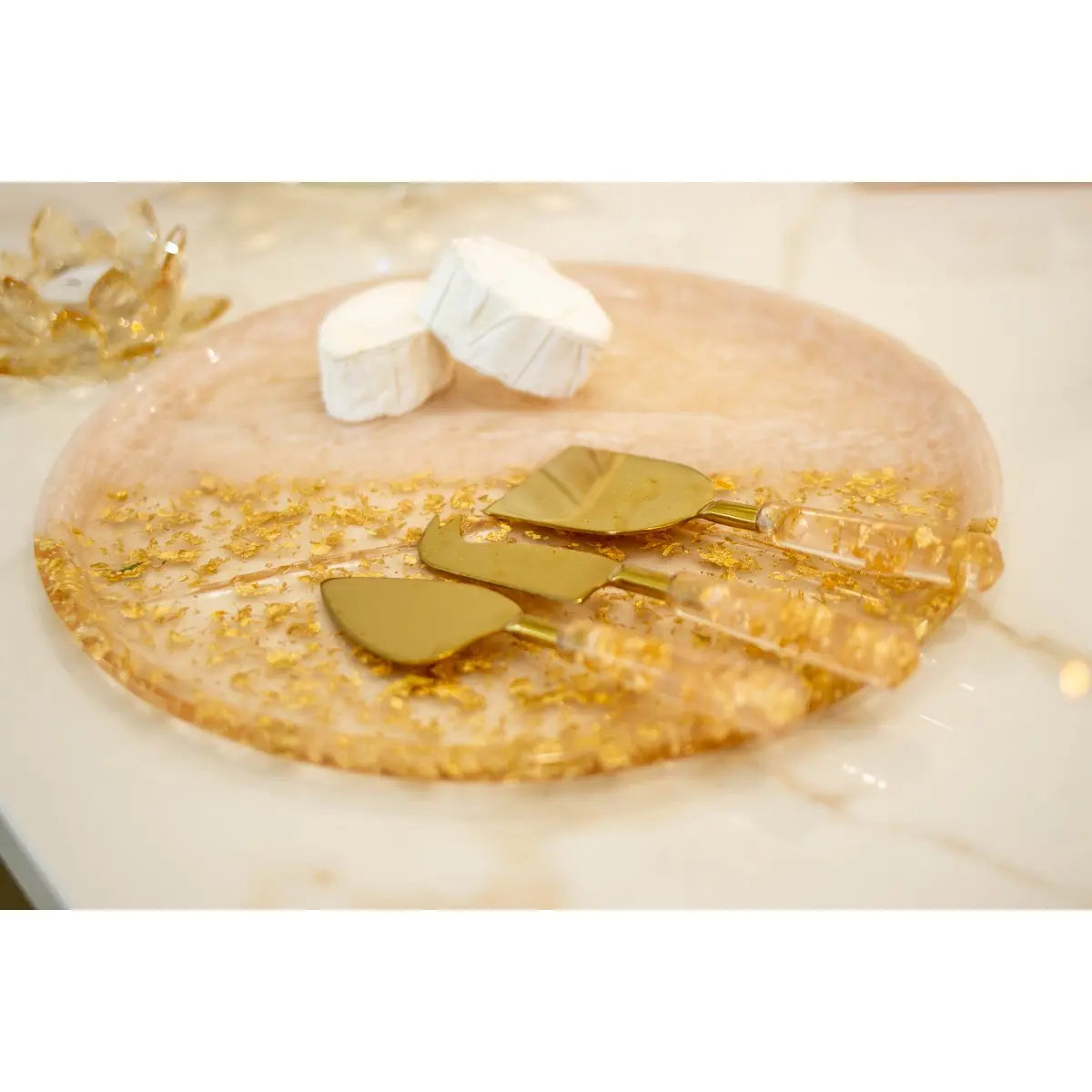 Service à fromage paillette - lot de 3 AULICA