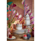 Service de vaisselle Ozzu Gris Mica Decorations