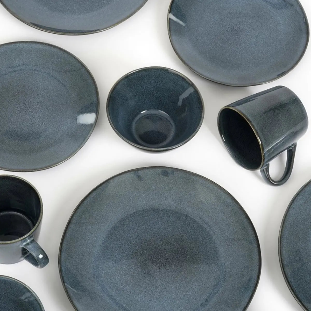 Service de vaisselle Racco Anthracite Mica Decorations