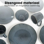 Service de vaisselle Racco Anthracite Mica Decorations