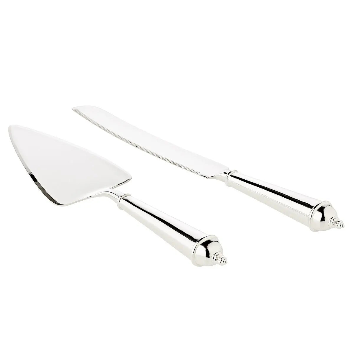 Serviette à gâteau et couteau à gâteau EDZARD, argenté, résistant au ternissement, longueur du couteau 32 cm, longueur du levier 28 cm EDZARD-SHOP.com