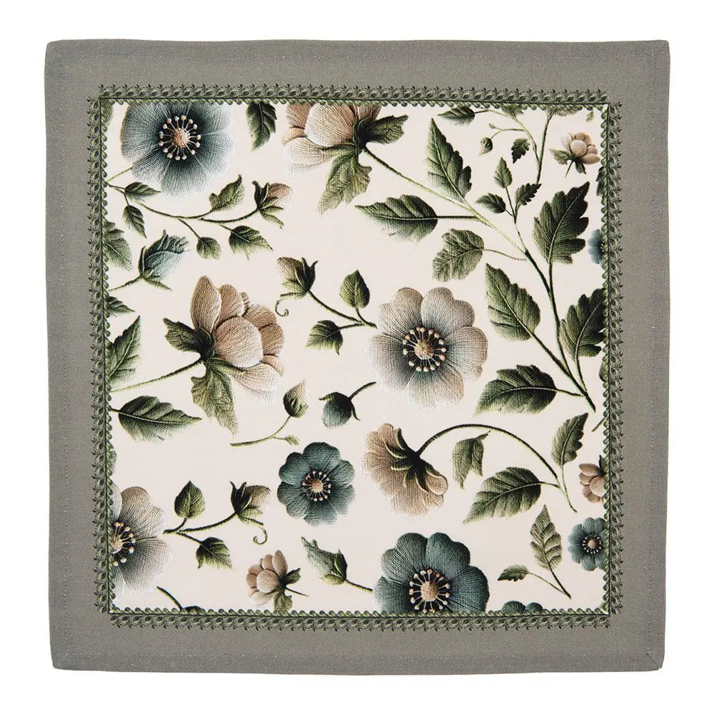 Serviettes Coton Lot de 6 40x40 cm Coton Beige Clayre & Eef.