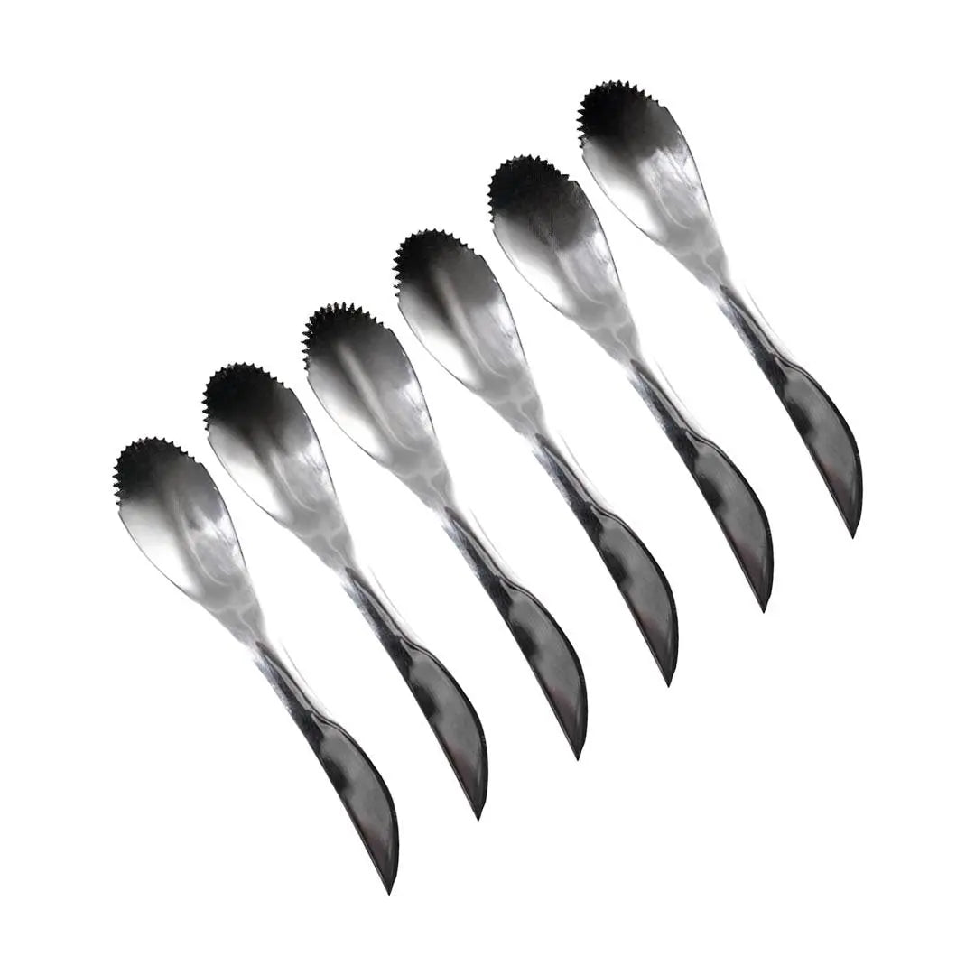 Set 6 cuillères Inox kiwi/pamplemousse AULICA