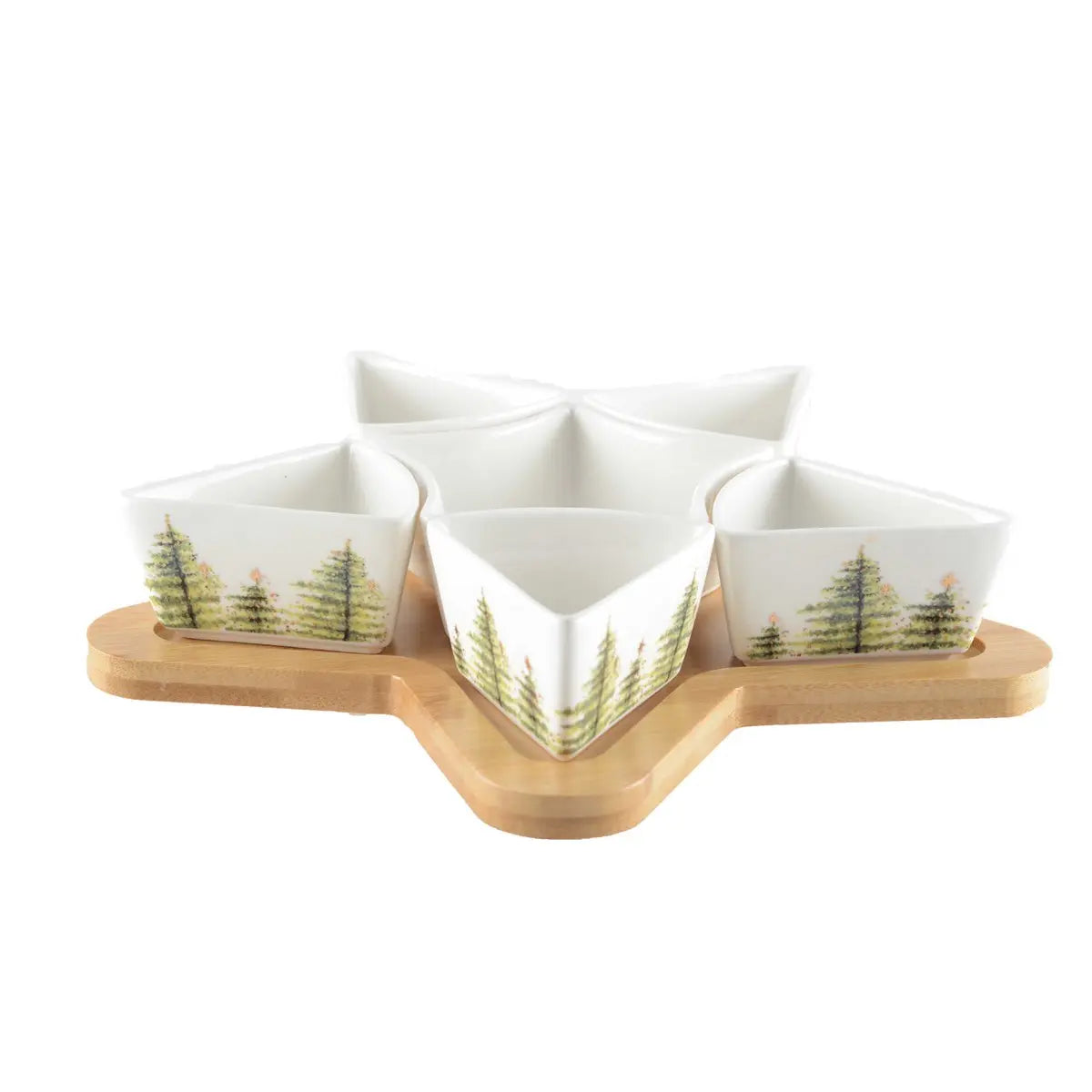 Set apéritif de 6 coupelles sapin AULICA