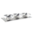 Set de 3 coupelles sur plateau en aluminium AULICA