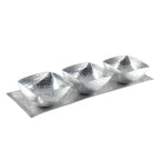 Set de 3 coupelles sur plateau en aluminium AULICA