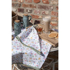 Sets de table Lot de 6 48x33 cm Fleurs en coton blanc vert Clayre & Eef.