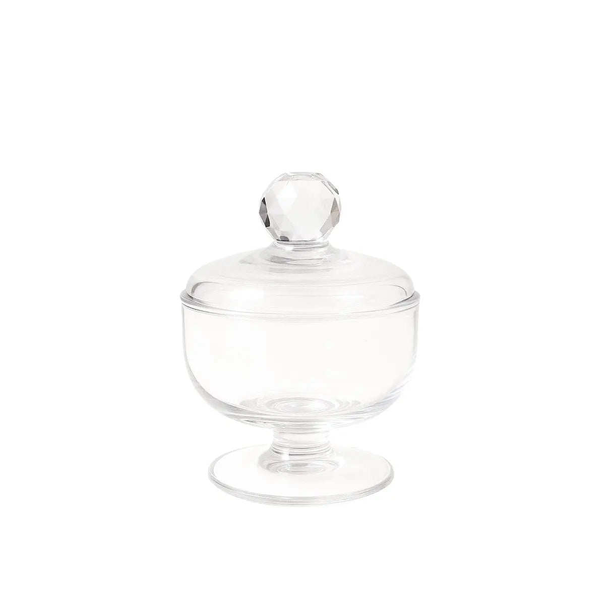 Sucrier en verre diamant 8x8x8.5cm AULICA