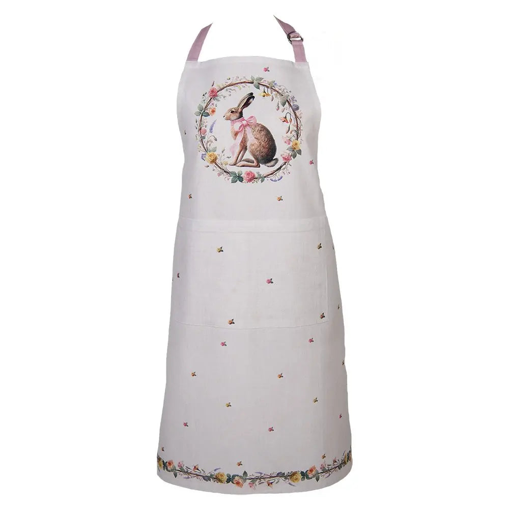 Tablier de cuisine 70x85 cm Beige Coton Clayre & Eef.