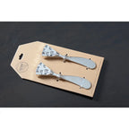 Tartineur design fromage argent - lot de 2 AULICA