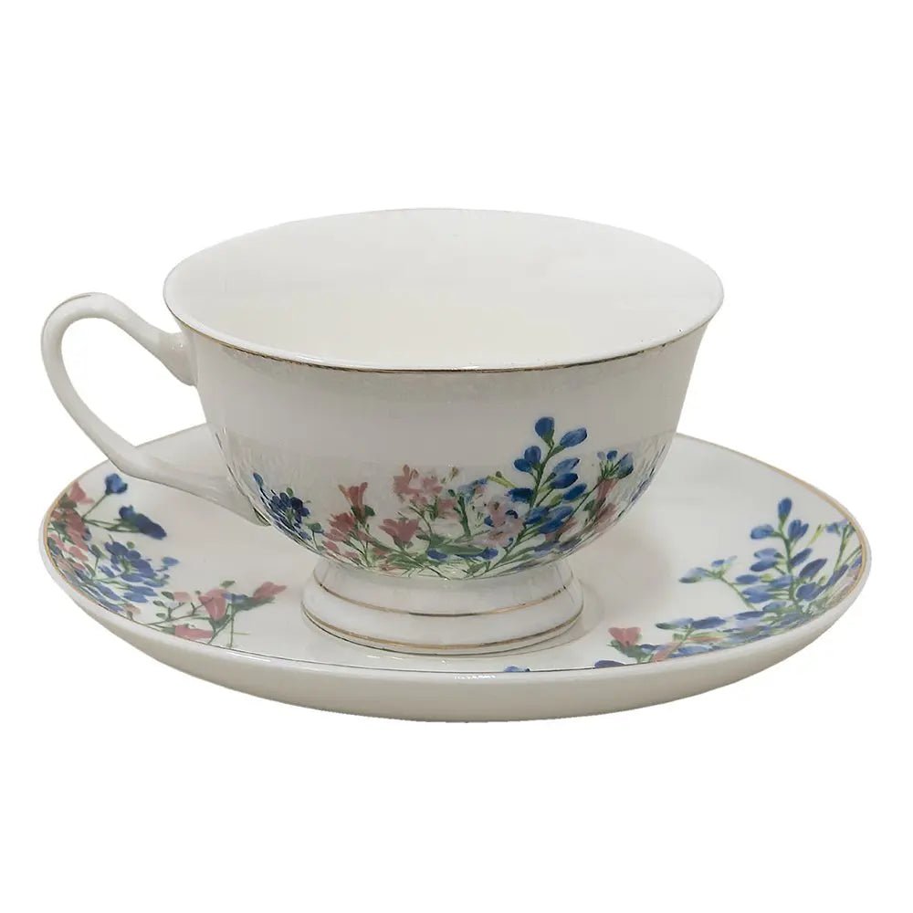 Tasse et soucoupe 12x10x6 cm / Ø 15x2 cm / 250 ml Clayre & Eef.