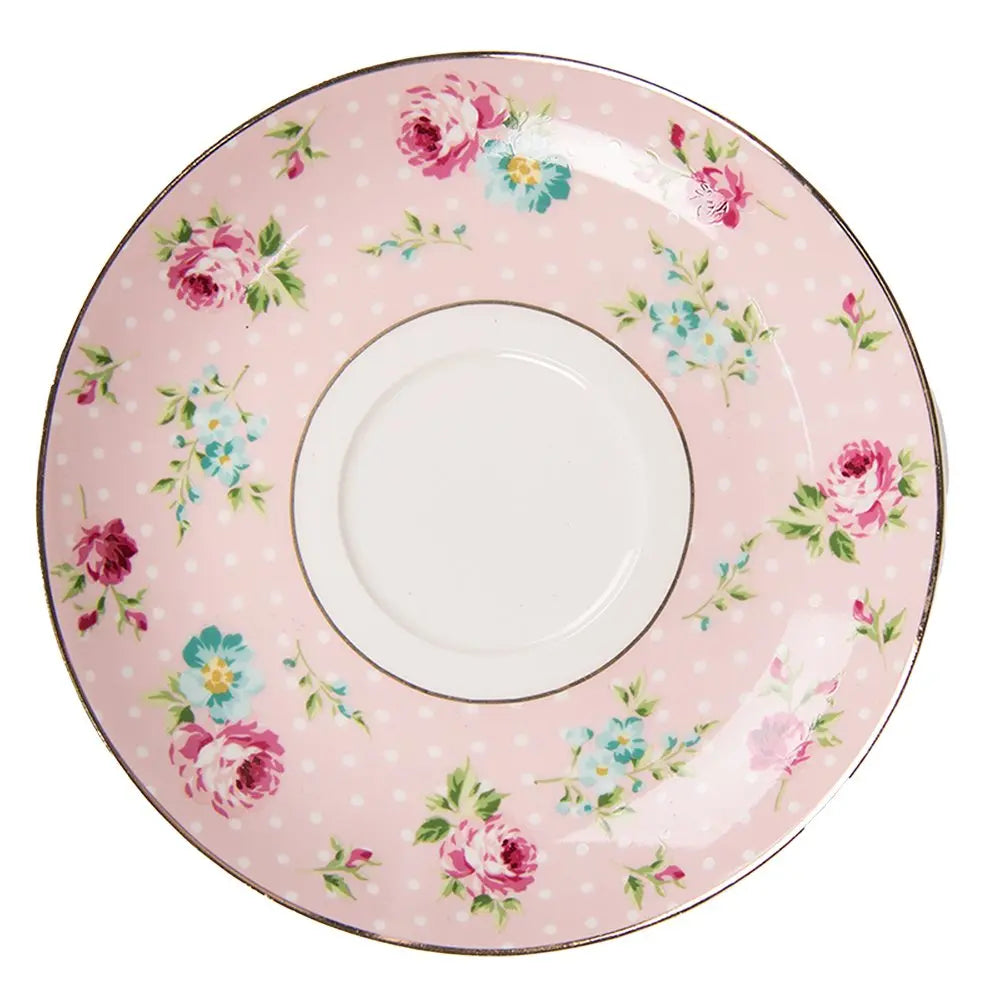 Tasse et soucoupe 12x9x8 / Ø 15x2 cm / 250 ml Clayre & Eef.