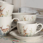 Tasse un schotel 11x9x7 cm / Ø 15x2 cm / 200 ml Clayre & Eef.