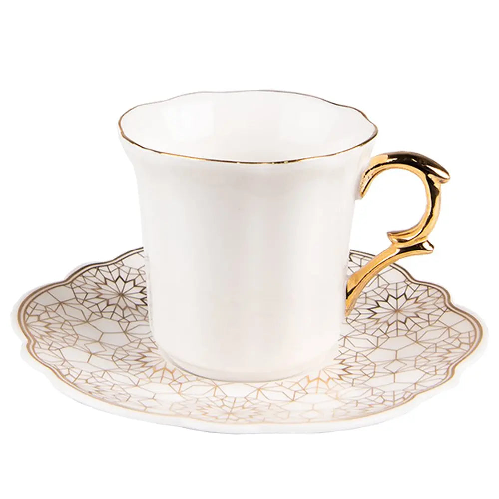 Tasse un schotel 8x6x6 / Ø 12x1 cm / 95 ml Clayre & Eef.